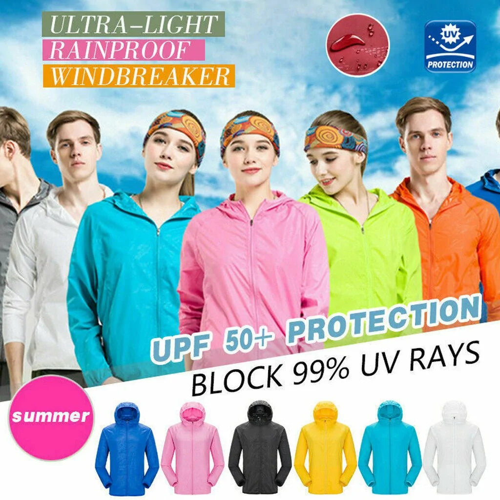 Ultra-Light Rainproof Windbreaker Top Hooded Jacket