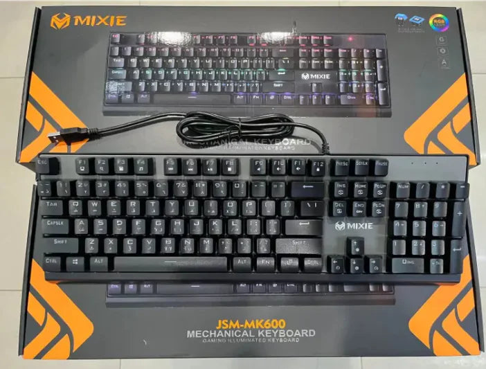 RGB E-sports Keyboard - Arabic Layout